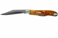 Case Knives Peanut Pocket Worn Harvest Orange Bone Corn Cob Jig 07404, 6220 SS Pocket Knife -KNIVESANDTOOLS Sales CE07404 03 case