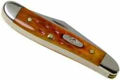 Case Knives Peanut Pocket Worn Harvest Orange Bone Corn Cob Jig 07404, 6220 SS Pocket Knife -KNIVESANDTOOLS Sales CE07404 04 case