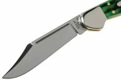 Case Mini Copperlock Pocket Worn Bermuda Green Bone, Peach Seed Jig, 09723, 61749L SS Pocket Knife -KNIVESANDTOOLS Sales CE09723 03 case