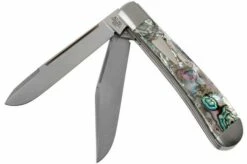 Case HT Trapper, Abalone, 154CM, Smooth, 10772, TB822021 Pocket Knife, Tony Bose Design