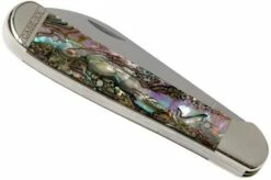 Case Copperhead Abalone, 12023, 8249W SS Pocket Knife, Gift Box -KNIVESANDTOOLS Sales CE12023 04 case