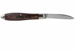 Case Tear Drop Bose Rustic Red Richlite, 13627, TB101028 SS Pocket Knife -KNIVESANDTOOLS Sales CE13627 02 case