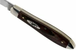Case Tear Drop Bose Rustic Red Richlite, 13627, TB101028 SS Pocket Knife -KNIVESANDTOOLS Sales CE13627 06 case