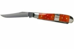 Case Mini Trapper Tequila Sunrise Bone, Standard Jig 14482, 6207 SS Pocket Knife -KNIVESANDTOOLS Sales CE14482 03 case