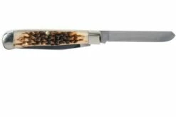 Case Trapper Amber Jigged Bone, 00163, 6254 CV Pocket Knife -KNIVESANDTOOLS Sales CE163 03 case ce163 03