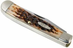 Case Trapper Amber Jigged Bone, 00163, 6254 CV Pocket Knife -KNIVESANDTOOLS Sales CE163 05 case ce163 05
