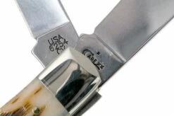 Case Trapper Amber Jigged Bone, 00163, 6254 CV Pocket Knife -KNIVESANDTOOLS Sales CE163 06 case ce163 06