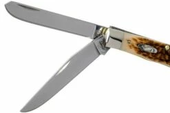 Case Trapper Amber Jigged Bone, 00164, 6254 SS Pocket Knife -KNIVESANDTOOLS Sales CE164 04 case ce164 04