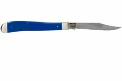 Case Slimline Trapper Blue G10 Smooth, 16746, 101048 SS Pocket Knife -KNIVESANDTOOLS Sales CE16746 02 case