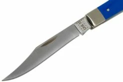 Case Slimline Trapper Blue G10 Smooth, 16746, 101048 SS Pocket Knife -KNIVESANDTOOLS Sales CE16746 03 case