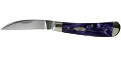 Case Knives Sway Back Wicked Purple Smooth Kirinite, 17334, TB101117 SS Pocket Knife