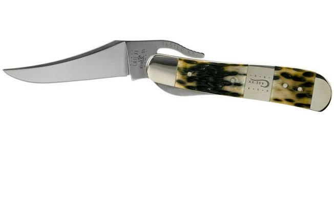 Case Russlock, Tang Stamp Series, Peach Seed Jig, Olive Green Bone 21517, 61953L SS Pocket Knife 3 Case Russlock, Tang Stamp Series, Peach Seed Jig, Olive Green Bone 21517, 61953L SS Pocket Knife