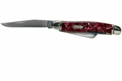 Case Medium Stockman Burgundy Smooth Kirinite, Fluted Bolsters, 23181, 10318 SS Pocket Knife -KNIVESANDTOOLS Sales CE23181 03 case