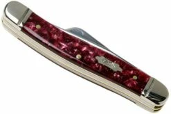 Case Medium Stockman Burgundy Smooth Kirinite, Fluted Bolsters, 23181, 10318 SS Pocket Knife -KNIVESANDTOOLS Sales CE23181 04 case