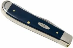 Case Mini Trapper Navy Blue Synthetic, 23613, 4207 SS Pocket Knife -KNIVESANDTOOLS Sales CE23613 04 case