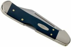 Case Mini Copperlock Navy Blue Synthetic, 23616, 41749L SS Pocket Knife -KNIVESANDTOOLS Sales CE23616 04 case