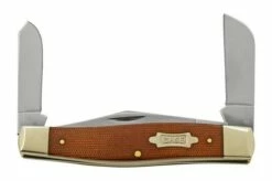 Case Large Stockman Natural Canvas Micarta, 23693, 10375 SS, Pocket Knife -KNIVESANDTOOLS Sales CE23693 06 case