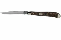 Case Slimline Trapper Black Sycamore Wood, 25575, 71048 SS Pocket Knife