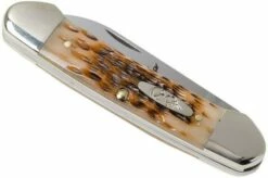 Case Canoe Amber Jigged Bone, 00263, 62131 CV Pocket Knife -KNIVESANDTOOLS Sales CE263 05 case ce263 05