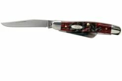 Case Medium Stockman Crimson Red Peach Seed Jigged Bone, 27382, 6318 SS Pocket Knife 9 Case Medium Stockman Crimson Red Peach Seed Jigged Bone, 27382, 6318 SS Pocket Knife -KNIVESANDTOOLS Sales CE27382 03 case