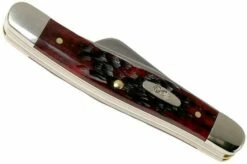 Case Medium Stockman Crimson Red Peach Seed Jigged Bone, 27382, 6318 SS Pocket Knife 10 Case Medium Stockman Crimson Red Peach Seed Jigged Bone, 27382, 6318 SS Pocket Knife -KNIVESANDTOOLS Sales CE27382 04 case
