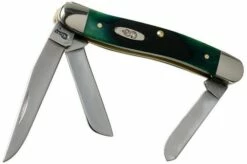 Case Medium Stockman Hunter Green Bone, Sawcut, 27664, 6318 SS Pocket Knife