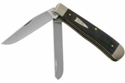 Case Trapper Smooth Black Micarta, 27730, 10254 SS Pocket Knife