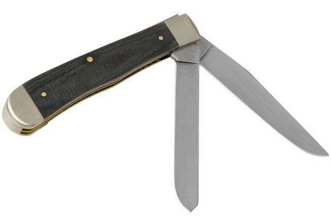 Case Trapper Smooth Black Micarta, 27730, 10254 SS Pocket Knife 4 Case Trapper Smooth Black Micarta, 27730, 10254 SS Pocket Knife - Image 2