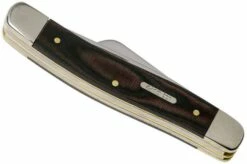 Case Medium Stockman Red & Black Micarta, Smooth, 27853, 10318 SS Pocket Knife -KNIVESANDTOOLS Sales CE27853 04 case