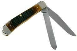 Case Trapper Antique Bone, Rogers Jig Shot Show Special 27899, 6254 SS Pocket Knife -KNIVESANDTOOLS Sales CE27899 02 case