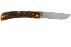 Case Sod Buster Jr Amber Jigged Bone, 30092, 6137 CV Pocket Knife -KNIVESANDTOOLS Sales CE30092 02 case