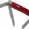 Case Medium Stockman Dark Red Bone, Peach Seed Jig, 31951, 6318 CV Pocket Knife