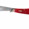 Case Hawkbill Pruner Dark Red Bone, Peach Seed Jig, 31956, 61011 CV Pocket Knife -KNIVESANDTOOLS Sales CE31956 01 case knives