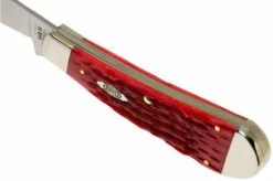 Case Hawkbill Pruner Dark Red Bone, Peach Seed Jig, 31956, 61011 CV Pocket Knife -KNIVESANDTOOLS Sales CE31956 07 case knives