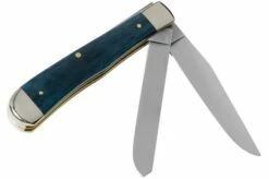 Case Trapper Mediterranean Blue Bone, Smooth, 52800, 6254 SS Pocket Knife -KNIVESANDTOOLS Sales CE52800 02 case