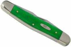 Case Muskrat Brilliant Green Bone, Smooth, 52822, MUSKRAT SS Pocket Knife -KNIVESANDTOOLS Sales CE52822 04 case