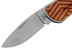 Case X Woodchuck Executive Lockback Brushed Stainless, Lines, 64322, M1300L SS Pocket Knife -KNIVESANDTOOLS Sales CE64322 03 case knives