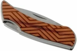 Case X Woodchuck Executive Lockback Brushed Stainless, Lines, 64322, M1300L SS Pocket Knife -KNIVESANDTOOLS Sales CE64322 04 case knives