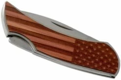 Case X Woodchuck Executive Lockback Brushed Stainless, Flag, 64324, M1300L SS Pocket Knife 11 Case X Woodchuck Executive Lockback Brushed Stainless, Flag, 64324, M1300L SS Pocket Knife -KNIVESANDTOOLS Sales CE64324 04 case knives