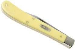Case Slimline Trapper Yellow Synthetic, 80031, 31048 SS Pocket Knife -KNIVESANDTOOLS Sales CE80031 04 case ce80031 04