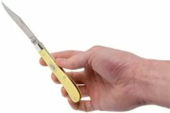 Case Slimline Trapper Yellow Synthetic, 80031, 31048 SS Pocket Knife -KNIVESANDTOOLS Sales CE80031 09 case ce80031 09