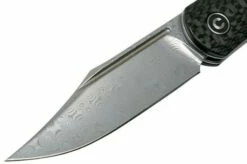 Civivi Rustic Gent C914DS-1 Damascus, Carbon Fibre & Black G10 Gentleman's Knife -KNIVESANDTOOLS Sales CIC914DS 1 03 civivi