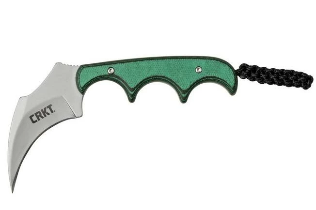 CRKT Keramin, Green Black, 2389 Neck Knife, Alan Folts Design 3 CRKT Keramin, Green Black, 2389 Neck Knife, Alan Folts Design