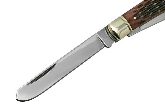 Cold Steel Trapper FL-TRPR-J, Jigged Brown Bone, Pocket Knife 5 Cold Steel Trapper FL-TRPR-J, Jigged Brown Bone, Pocket Knife - Image 3