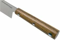 Due Cigni Hakucho Santoku 16.5 Cm, Olive Wood -KNIVESANDTOOLS Sales DG2C505OL 05 due cigni