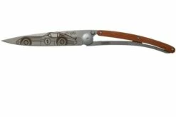 Deejo Tattoo 37g, Coralwood, Racing Car 1CB000062 Pocket Knife