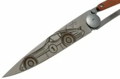 Deejo Tattoo 37g, Coralwood, Racing Car 1CB000062 Pocket Knife -KNIVESANDTOOLS Sales DJ1CB000062 03 deejo