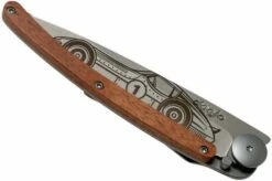 Deejo Tattoo 37g, Coralwood, Racing Car 1CB000062 Pocket Knife -KNIVESANDTOOLS Sales DJ1CB000062 04 deejo