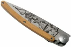 Deejo Tattoo 37g, Olive, Chef 1CB000065 Pocket Knife -KNIVESANDTOOLS Sales DJ1CB000065 04 deejo