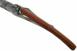 Deejo Tattoo 37g, Coral Wood, Hunting Scene 1CB000068 Pocket Knife -KNIVESANDTOOLS Sales DJ1CB000068 07 deejo
